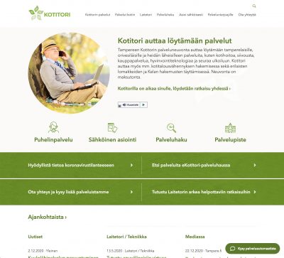 Tampereenkotitori.fi · Suunnittelu ja toteutus