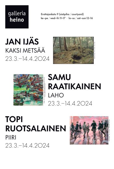 Three exhibitions poster 2024
